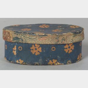 Small Oval Wallpaper Covered Box