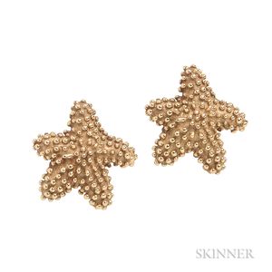 18kt Gold Starfish Earrings, Tiffany & Co.