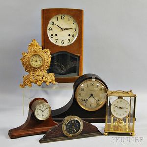 Six Shelf Clocks