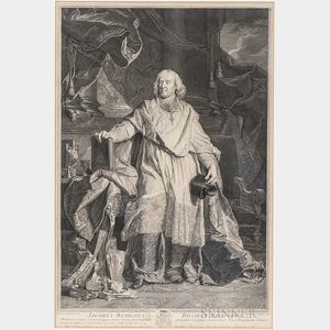 Pierre Drevet (French, 1697-1739) After Hyacinthe Rigaud (French, 1659-1743) Jacobus Benignus Bossuet, Episcopus