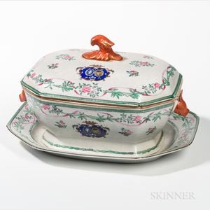 Armorial Export Porcelain Tureen and Undertray