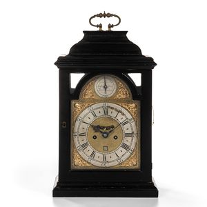 George Clarke Ebonized Chiming Bracket Clock