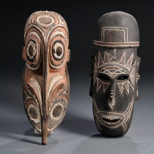 Two New Guinea Masks