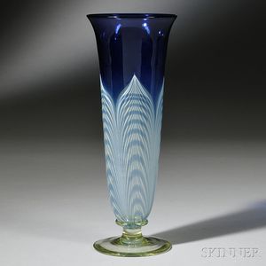 Durand Pulled Feather Vase
