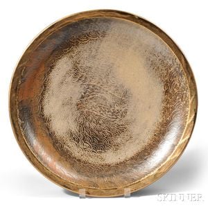 Glazed and Gilded Ceramic Charger