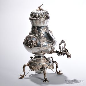 American Silver Kettle-on-Stand