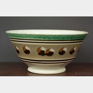 Mochaware London-shaped Bowl with Cat's-eye Decoration