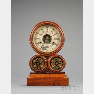 Rosewood "Spectacle" Shelf Clock by E. Ingraham