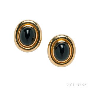 18kt Gold and Onyx Earrings, Paloma Picasso for Tiffany & Co.