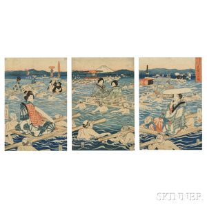 Utagawa Hiroshige (1797-1858),Oigawa River