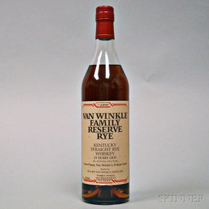 Van Winkle Family Reserve Rye 13 Years Old, 1 750ml bottle