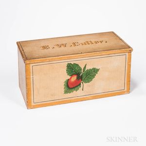 Paint- and Strawberry-decorated Box