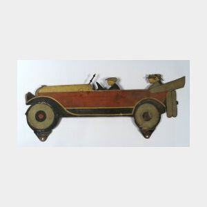 Painted Sheet Iron Automobile Sign
