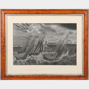 American School, 19th Century Yachting Scene