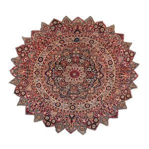 Antique Khorasan Round Rug