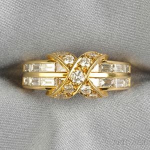 18kt Gold and Diamond Ring, Tiffany & Co.