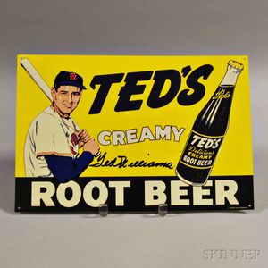 Reproduction Ted's Creamy Root Beer Lithographed Sign