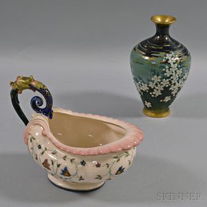 Two Teplitz Ceramic Vessels