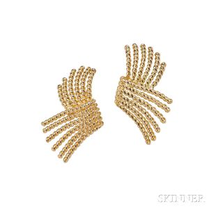 18kt Gold "V-Rope" Earrings, Schlumberger, Tiffany & Co.