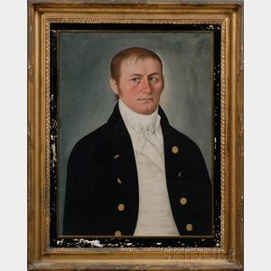 Attributed to Spoilum (Chinese, active c. 1770-1805) Portrait of a Sea Captain James Breath of New York City.