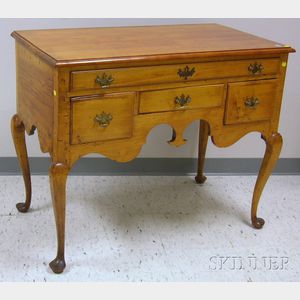 Queen Anne Carved Maple Lowboy