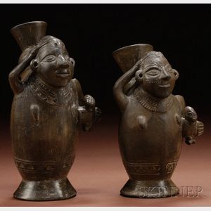 Pair of Pre-Columbian Pottery Vessels