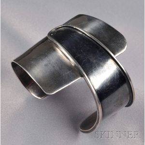 Sterling Silver Cuff Bracelet, Ed Wiener