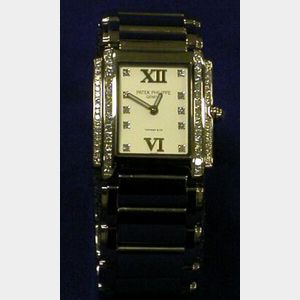 18kt White Gold and Diamond Wristwatch