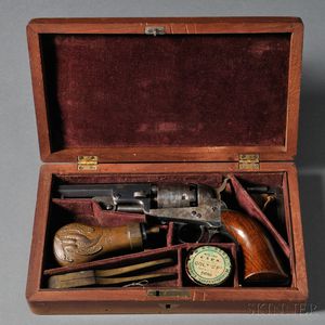 Cased 1849 Colt Pocket Revolver Pistol Set