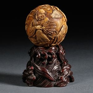 Carved Ivory Ball