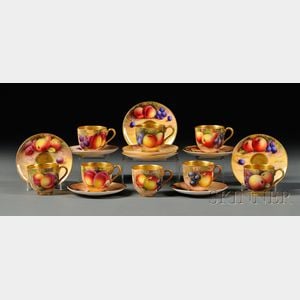 Royal Worcester Demitasse Cups and Saucers