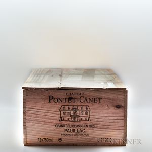Chateau Pontet Canet 2012, 12 bottles (owc)