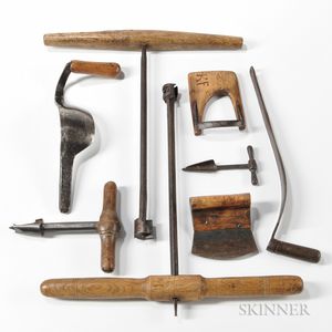 Eight 19th Century Cooper's Tools