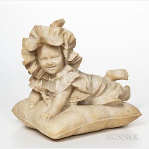 Alabaster Figure of an Infant