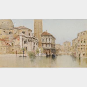 Francis Hopkinson Smith (American, 1838-1915) Venetian Scene