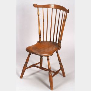 Windsor Ash, Maple, and Pine Fan-back Side Chair