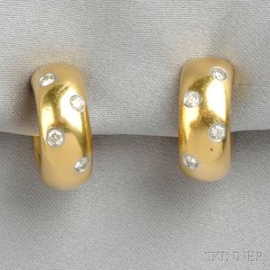 18kt Gold and Diamond "Etoile" Earrings, Tiffany & Co.