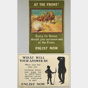 Two British WWI Lithograph Posters