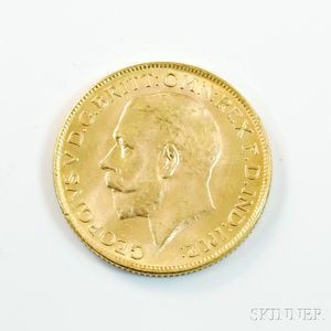 1928-SA British Gold Sovereign. 