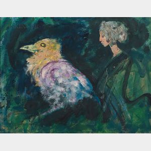 Robert Beauchamp (American, 1923-1995) Woman and Bird