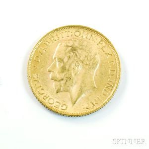 1913 British Gold Sovereign. 