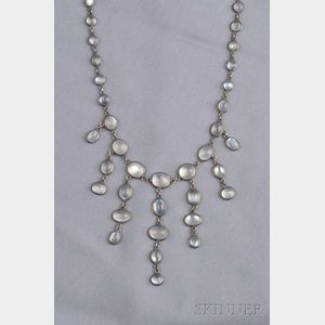 Moonstone Fringe Necklace