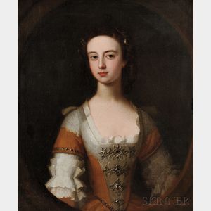 Attributed to Thomas Hudson (British, 1701-1779) Portrait of a Lady