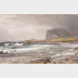 William Trost Richards (American, 1833-1905) Coastal Study, Approaching Storm
