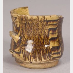 Combed Yellowware Cup Fragment
