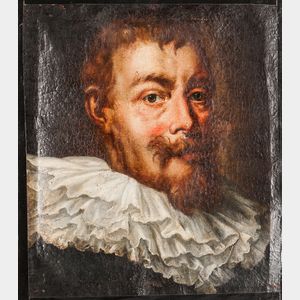 Dutch School, 17th Century Style Fair-haired Man in a Ruff Collar.