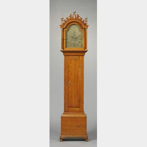 Carved Cherry Tall Case Clock