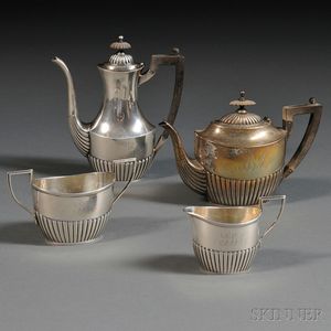 Four-piece Whiting Sterling Silver Tea and Coffee Service