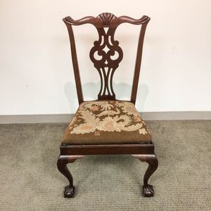 Mahogany Centennial Carved Chippendale Side Chair
