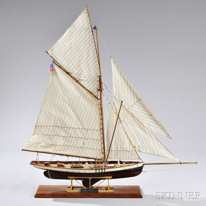 Wooden Model of the America's Cup Yacht Puritan